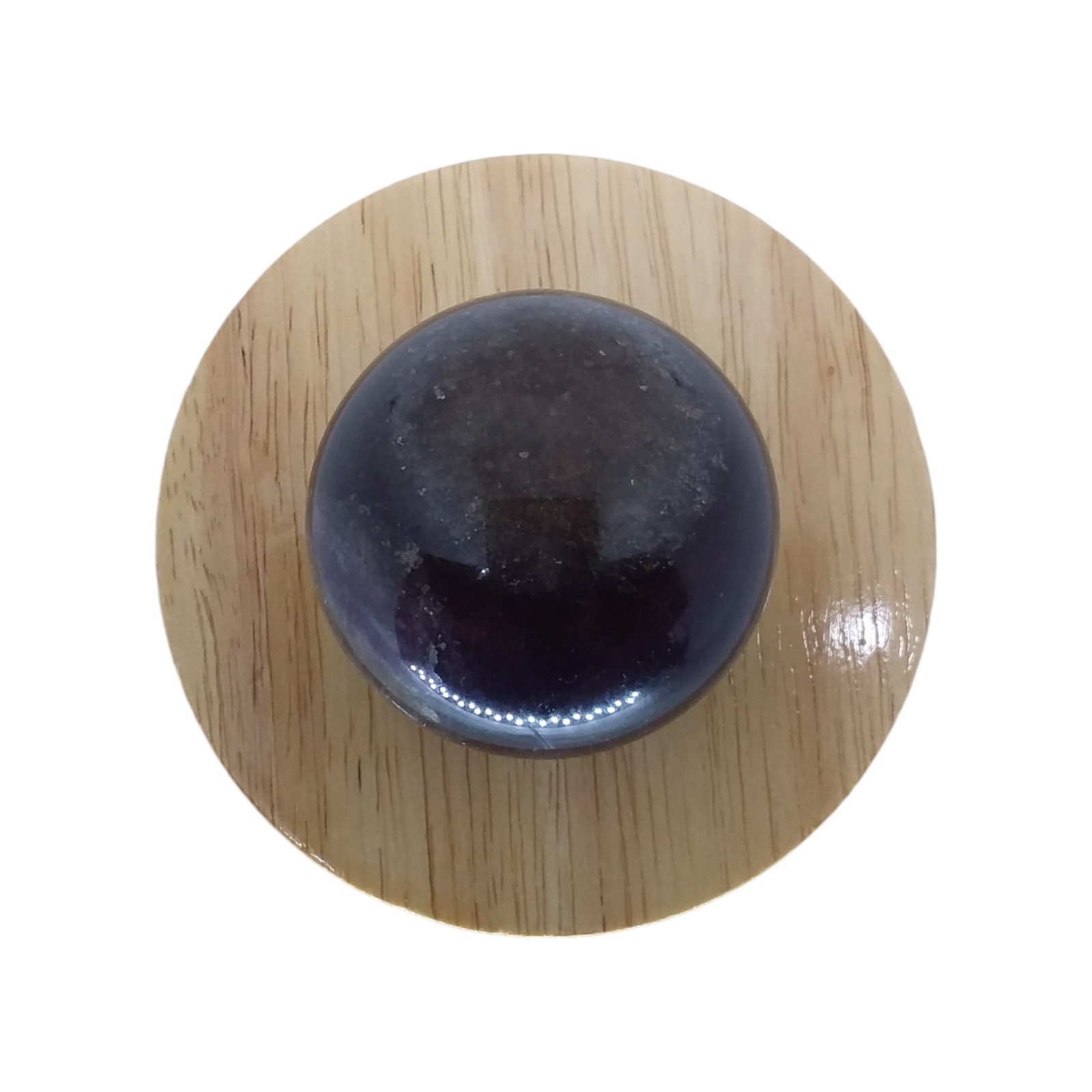 Silky Fluorite, 2 in, sphere, lighted, specimen, display, #R-3912