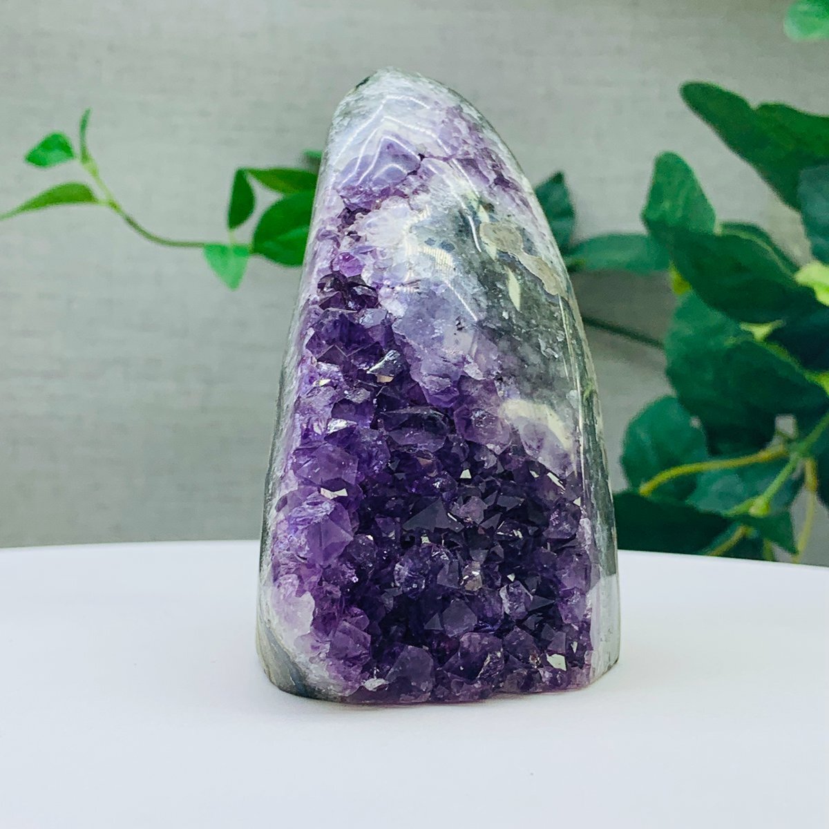 633g Natural Amethyst Geode Mineral Specimen Crystal Quartz Energy Decoration