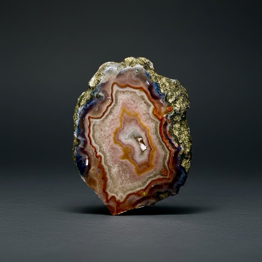 SEE VIDEO High-Grade Multicolor Moroccan Agate | High Atlas | Collector Specimen