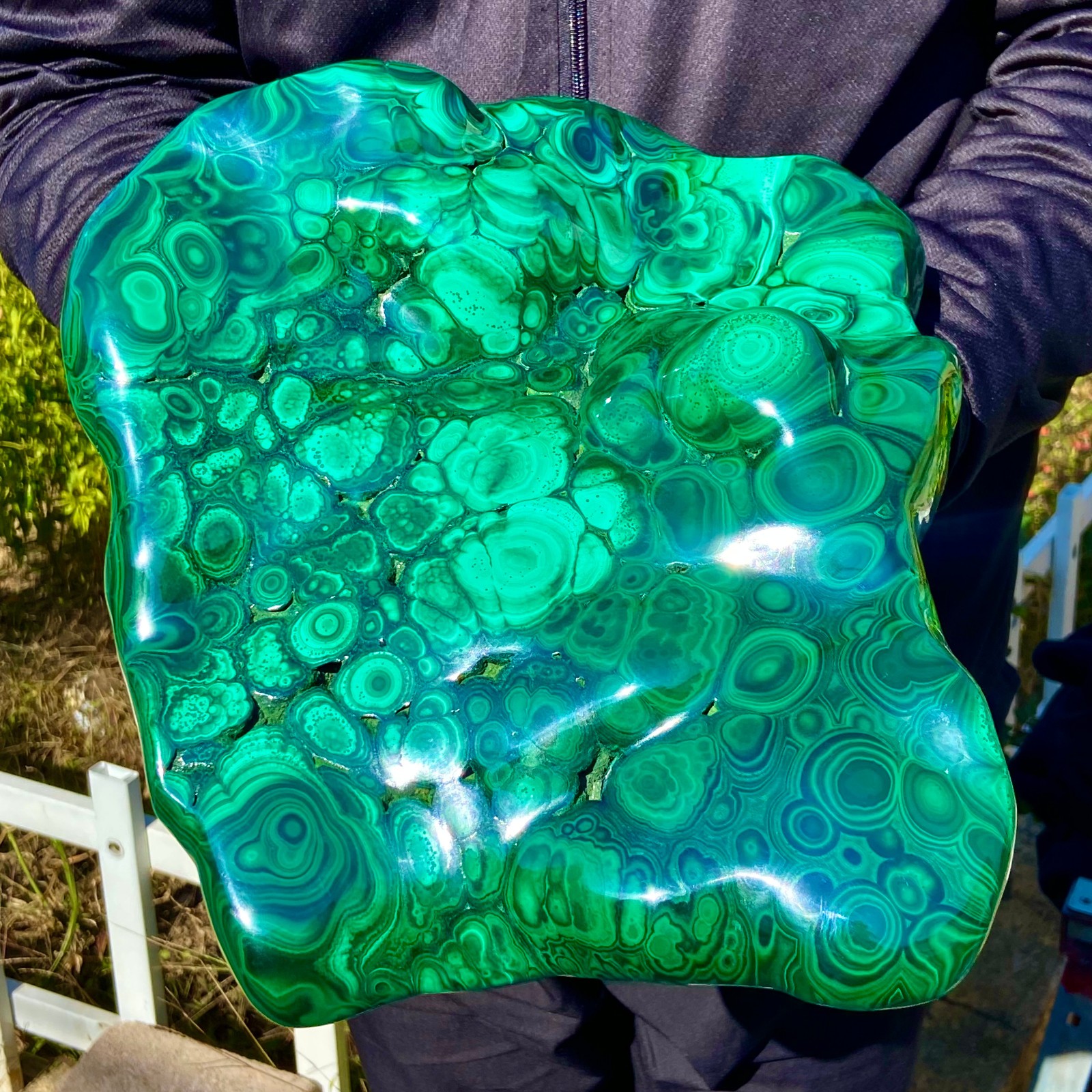 17.63LB Natural Polished Malachite Mineral freeform specimen Reiki Stone Healing