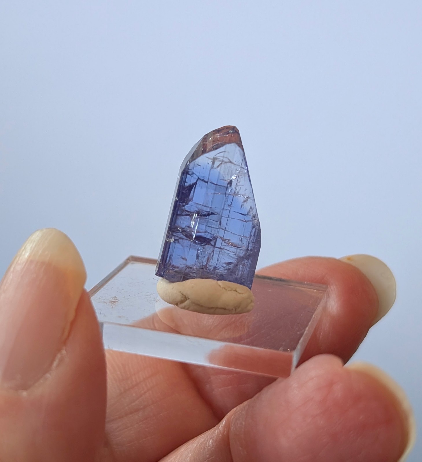 10.65 ct Natural Tanzanite Crystal – Blue/Violet Pleochroism – Merelani Tanzania