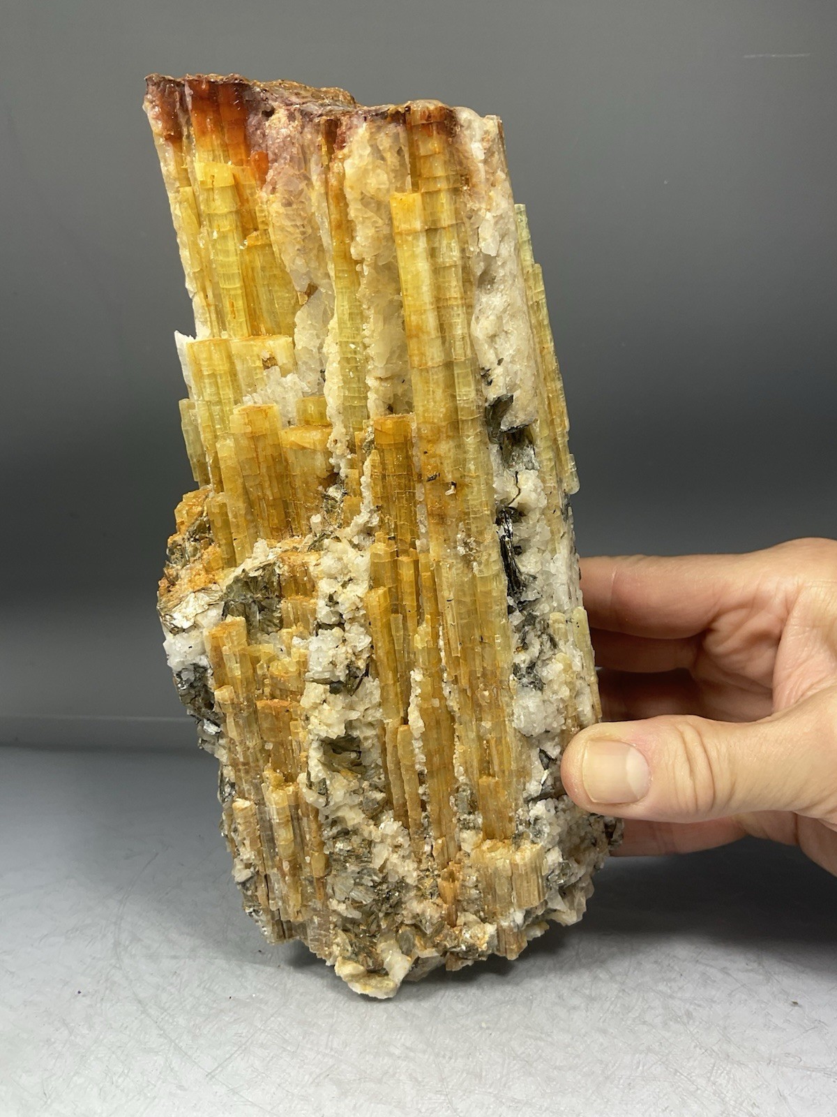 SS Rocks – Yellow Tourmaline with Quartz (Guizhou Province, China) 3.44lbs