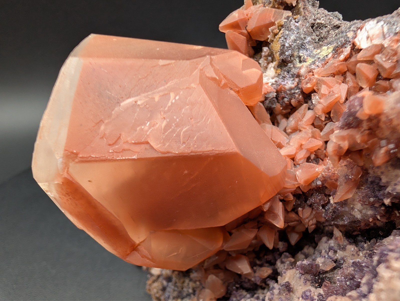 Calcite with Hematite – Hubei, China