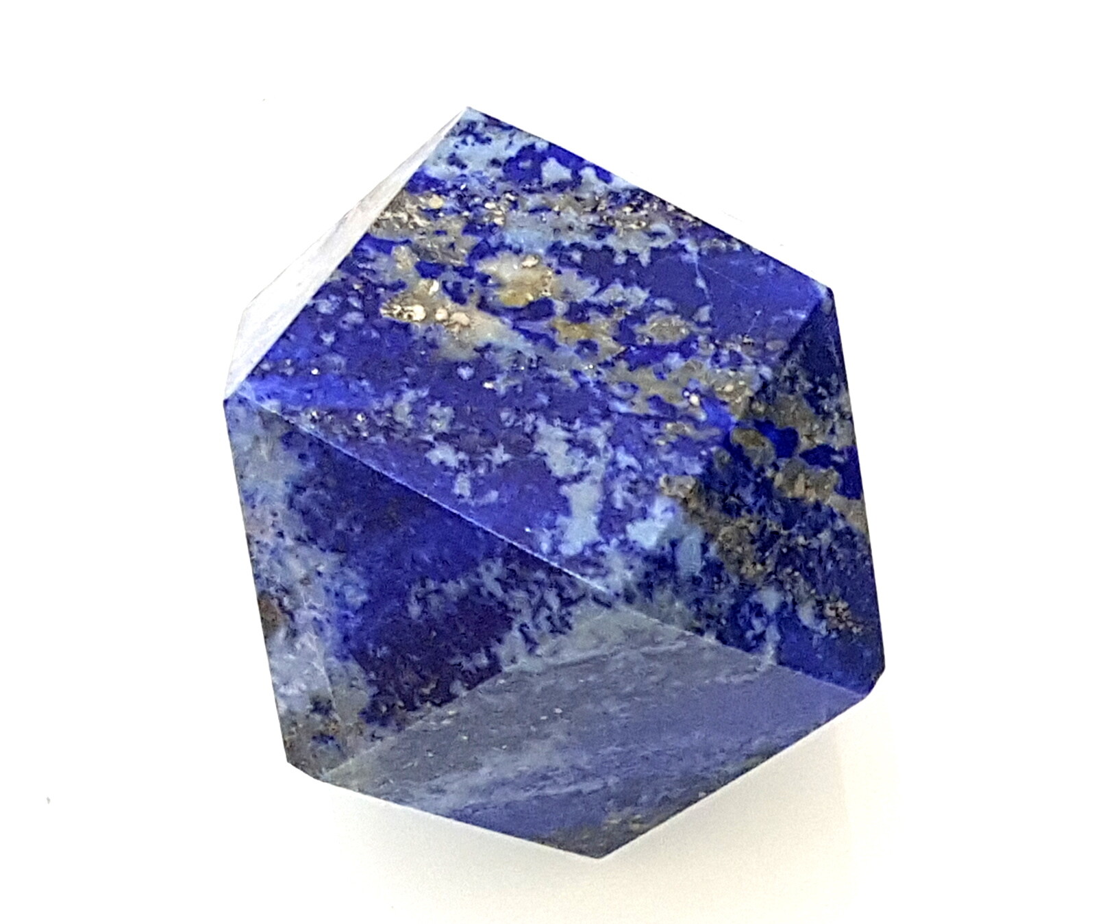 Big Lapis Lazuli Icosahedron 12 face 30 corner Geometry throat chakra cube