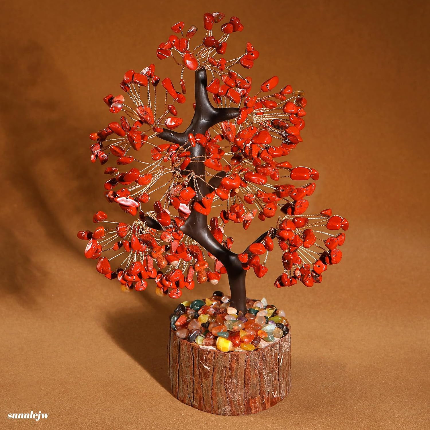 Crystal Tree of Life Red Chakra Stone, Birthday Gifts for Women, Mon and Sister,
