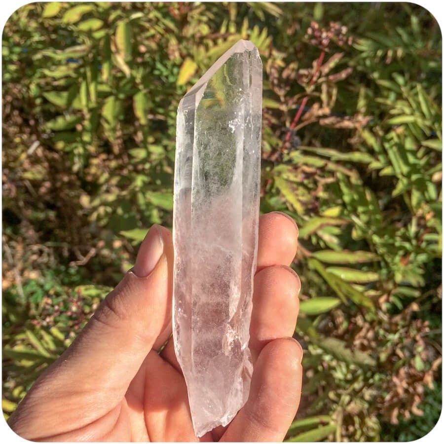 Raw Clear Quartz Point / Protection / Cleansing / Chakra Balance / Energy