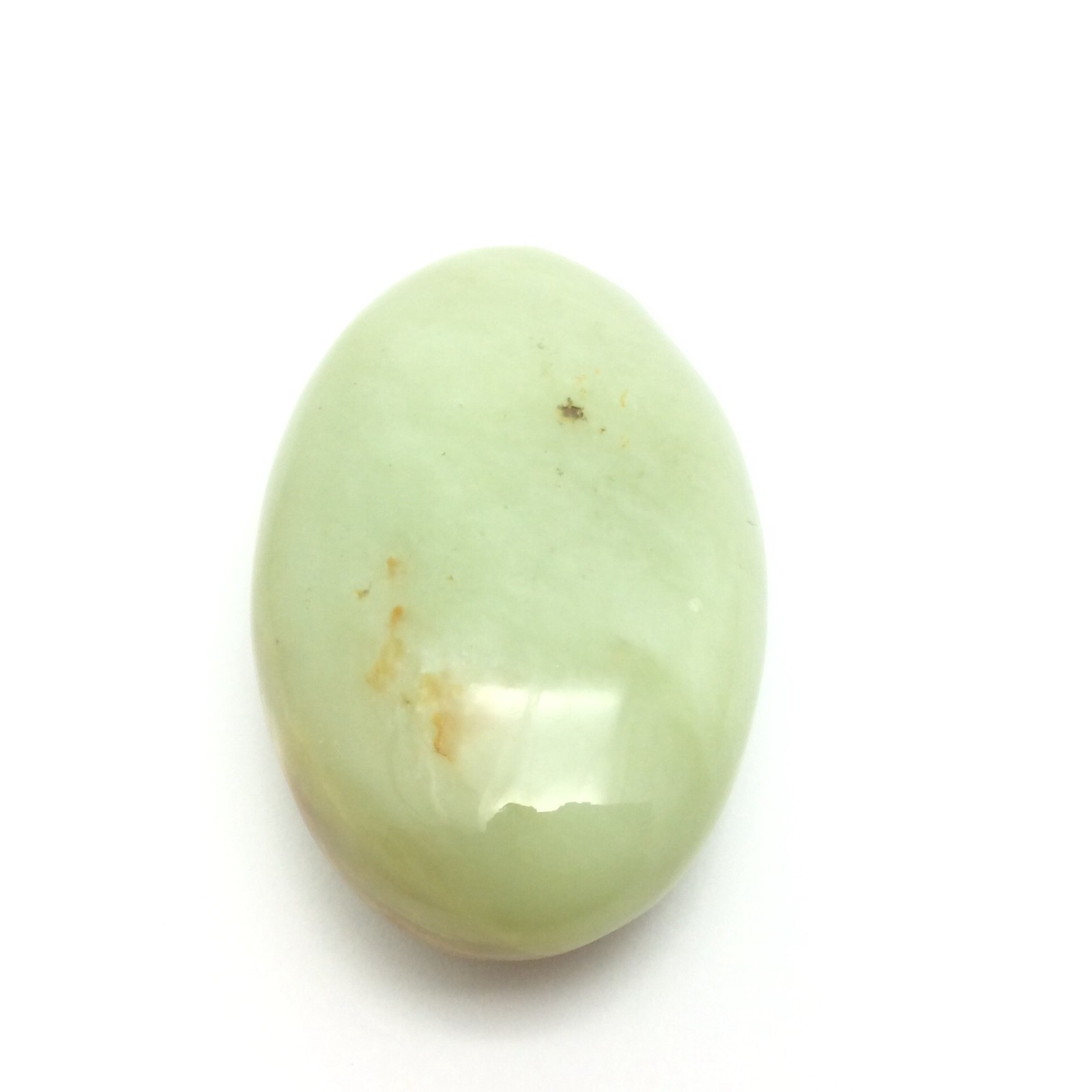 Siberian Jade Pebble Pistachio Green Brown Nephrite Jade Stone Siberia #18