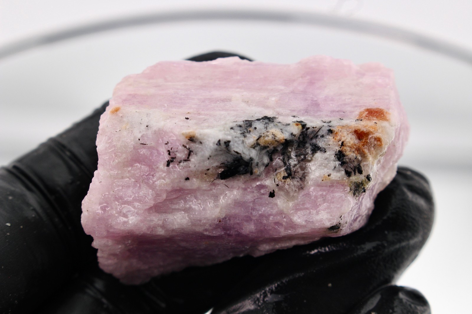 1.7oz UV ACTIVE Kunzite Nigeria Purple Lilac Raw Natural Rough Crystal Mineral
