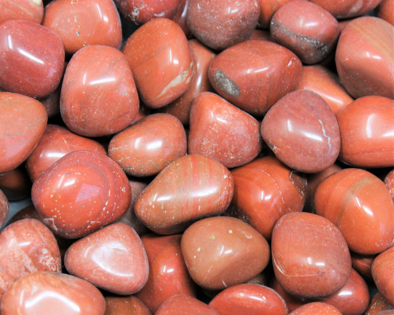 2 Medium Red Jasper Tumbled Stone Crystal Healing Gemstone Tumble