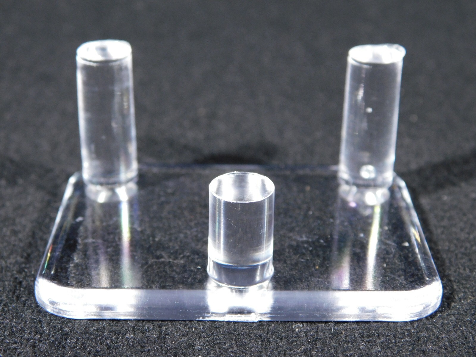 Heavy Duty THREE Post SPHERE Display Stand SMALL Size Clear Acrylic