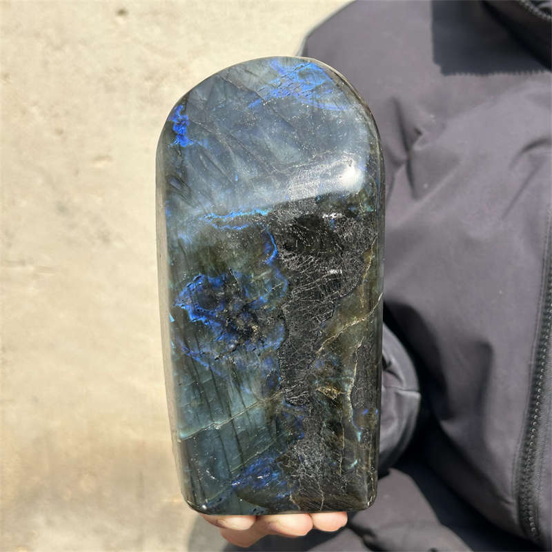 1.32kg Natural Labradorite Quartz Crystal Spectrolite Mineral Reiki healing