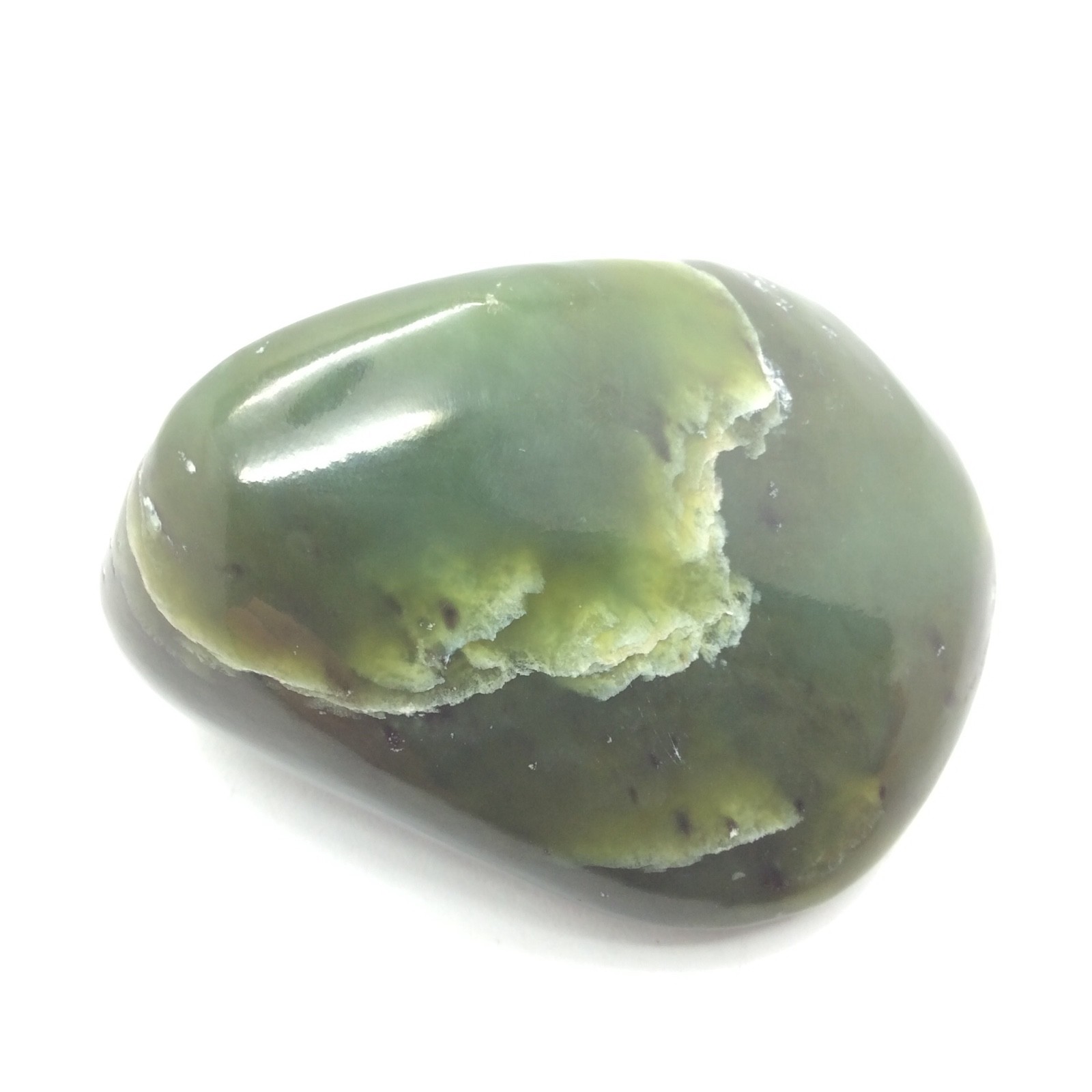 Siberian Jade Pebble Green Nephrite Jade Stone Sayan Mountains Siberia #9