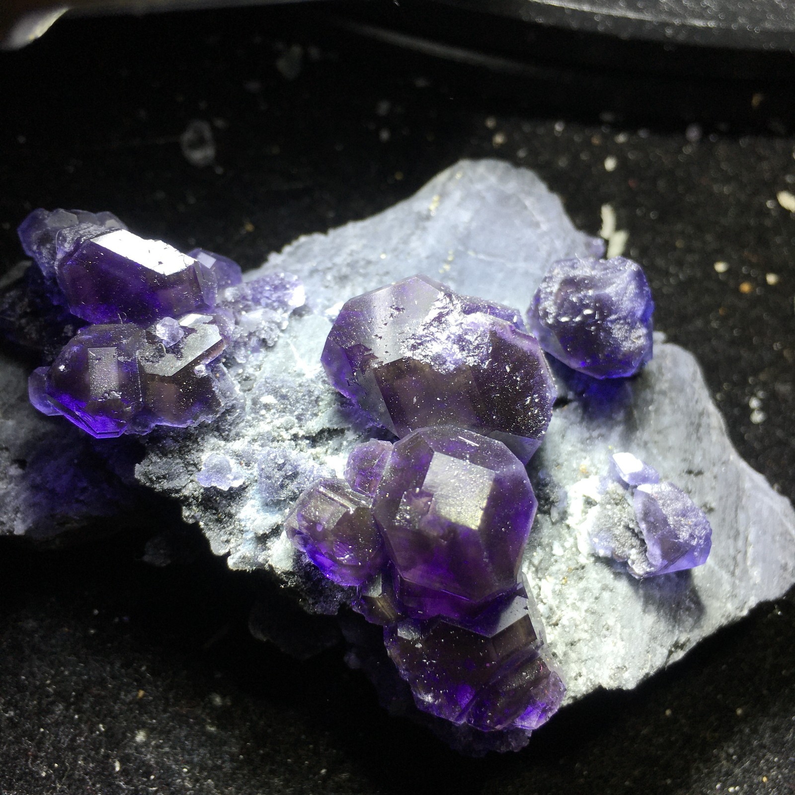 146g Natural blue, transparent, Tanzanite blue, fluorite, from Fujian, China