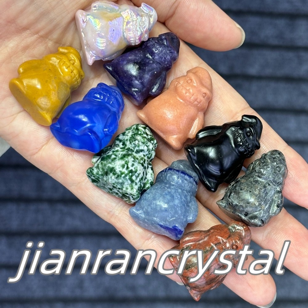 50pcs MIX Natural Quartz Crystal Skulls Carved Skull Reiki Healing Wholesale