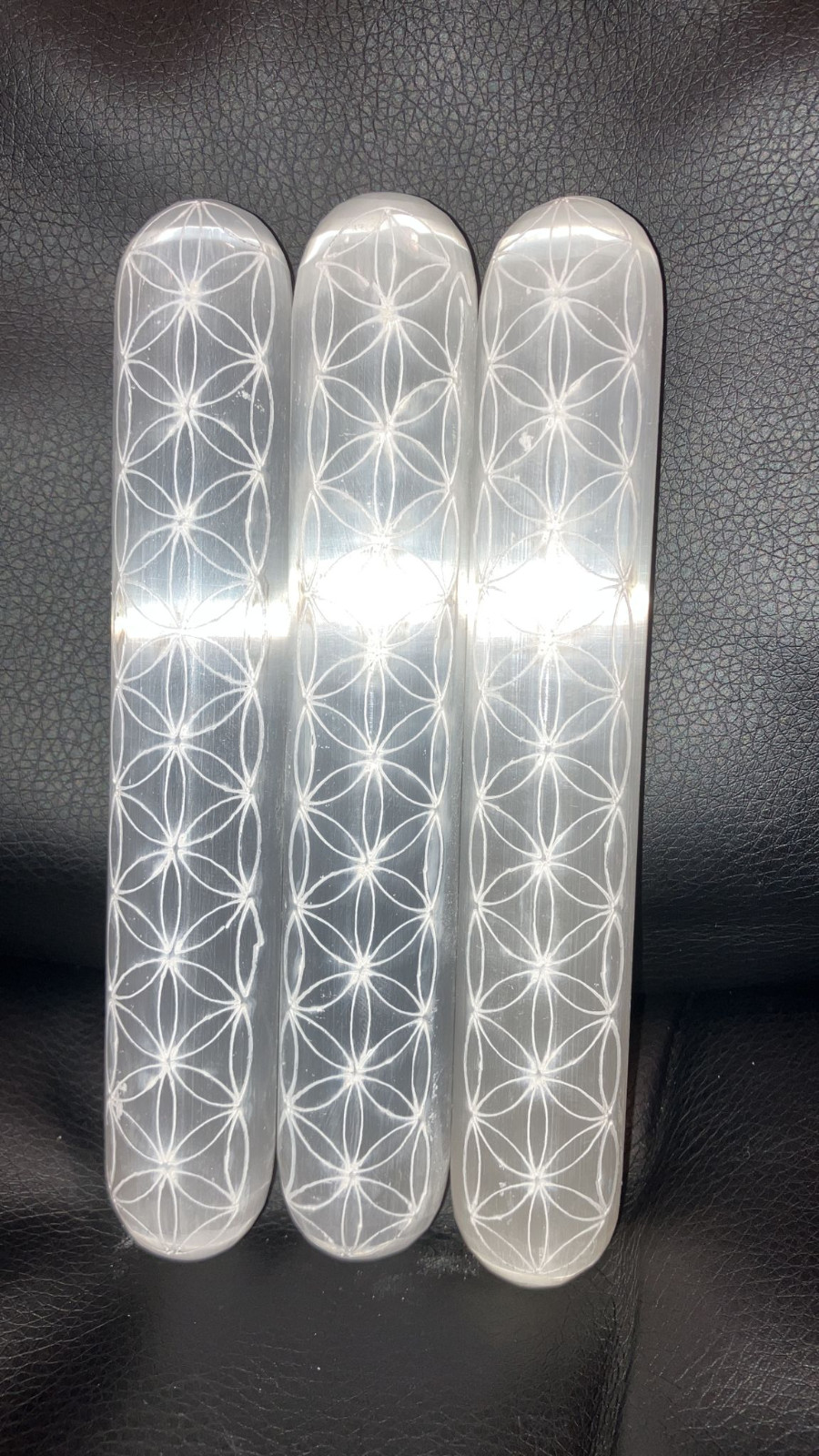 Natural Selenite Crystal Massage Wand ” Smooth Polished Heal LOT of 5 BULK Whole