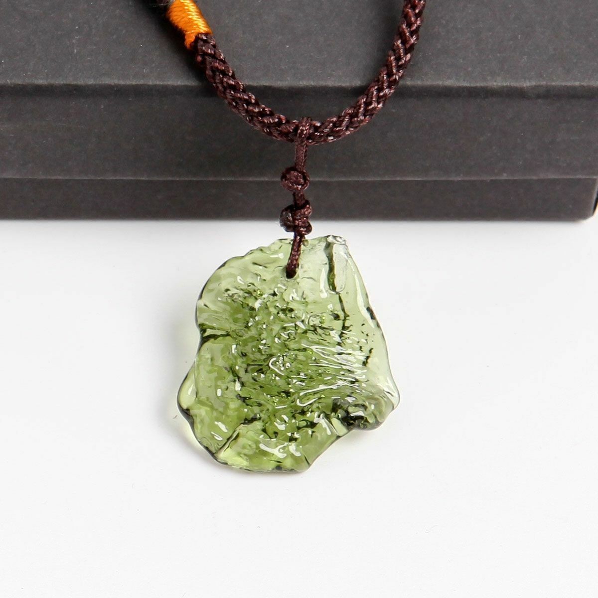 Natural Czech Moldavite Meteorite Impact Pendant Necklace Chakra Healing New