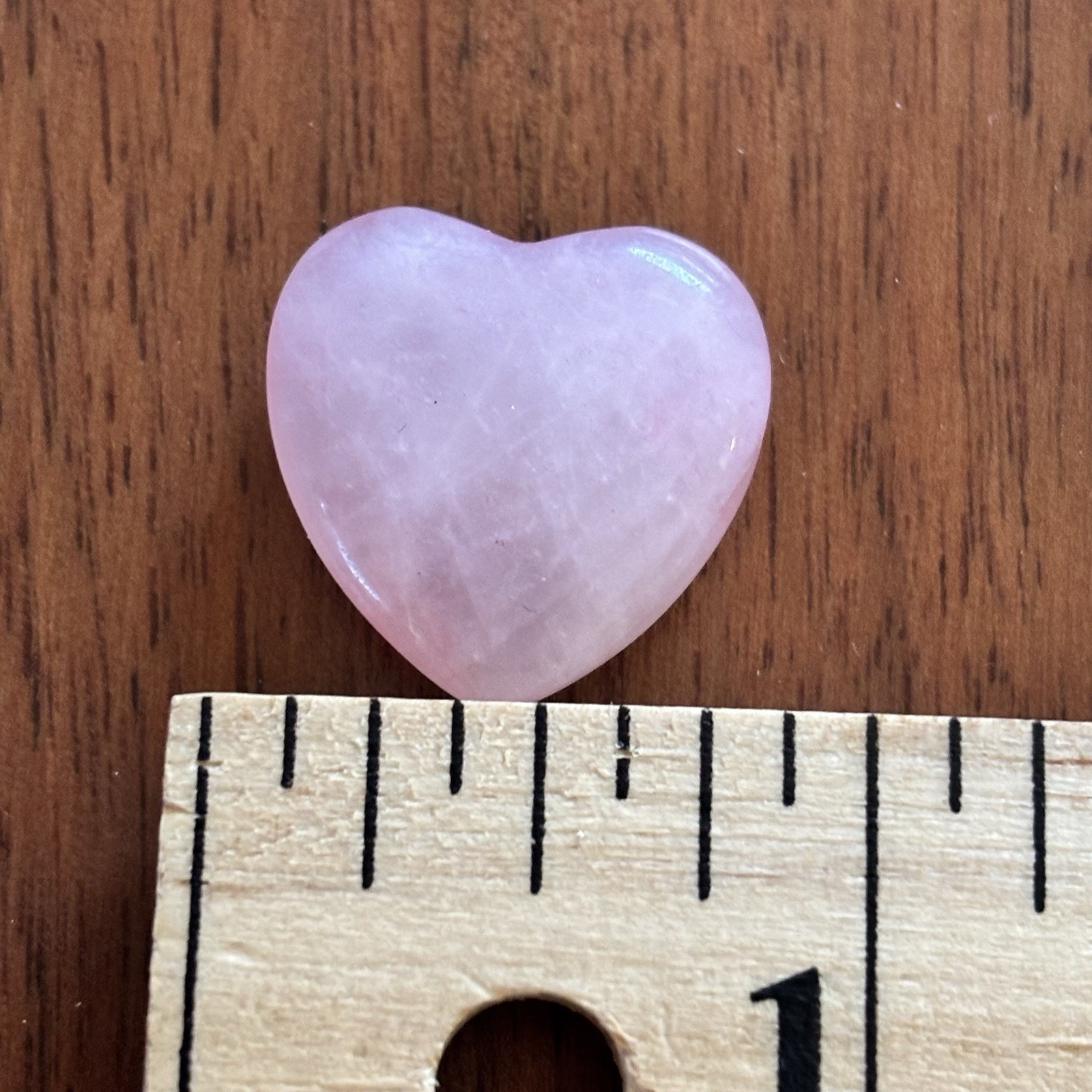 Rose Quartz Heart Healing Gem Stone Small Crystal Stone Hearts 12 Pieces .75”