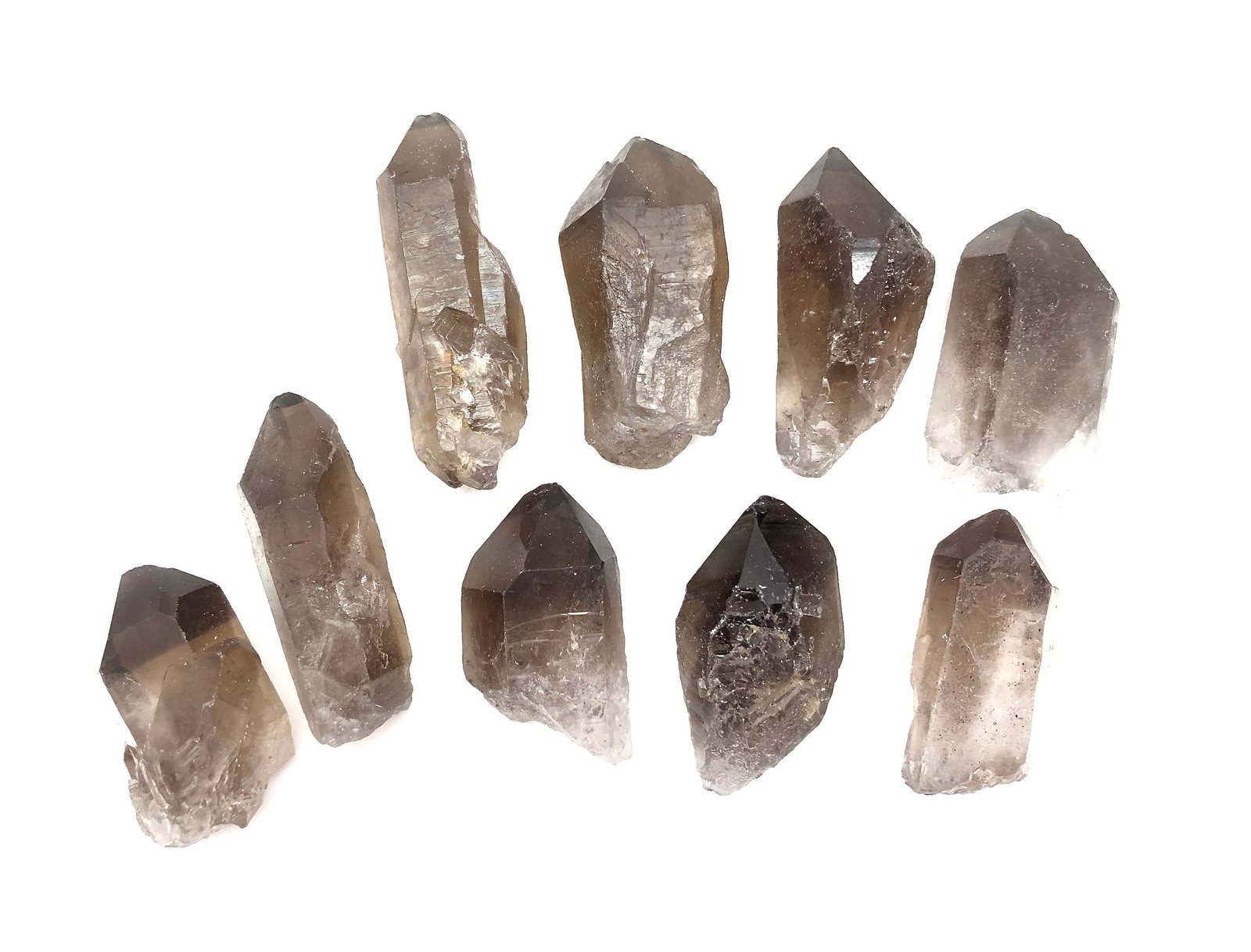 Raw Smoky Quartz Crystal Point, Natural Smoky Quartz from Brazil