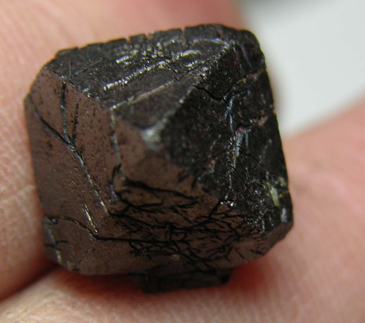 #37 Pakistan 18.95ct Natural Octahedron Magnetite Crystal Specimen 3.75g 16mm