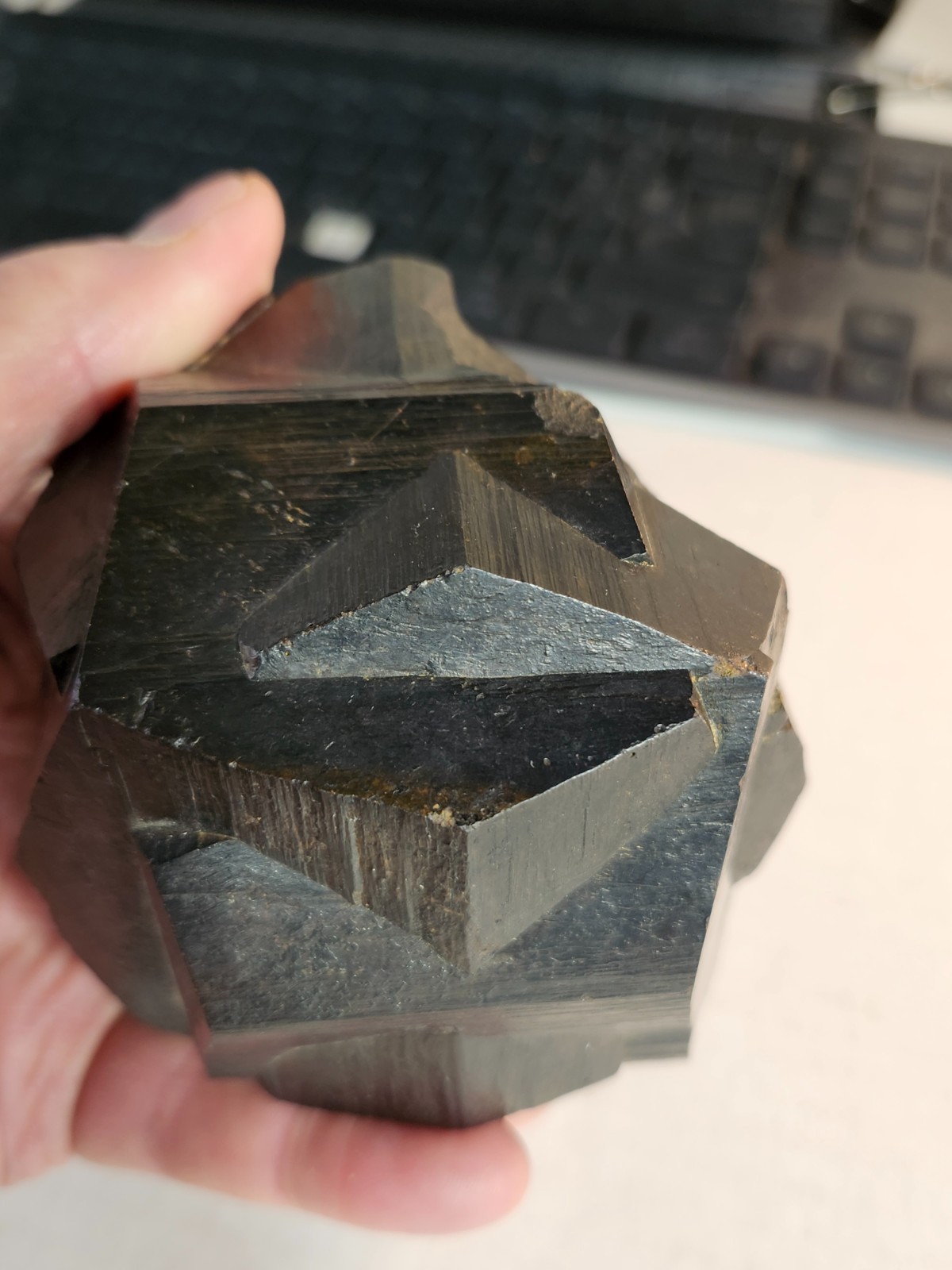 Huge 1 .25 Kilo “Iron Cross” Twinned Pyritohedron, Gachala, Colombia