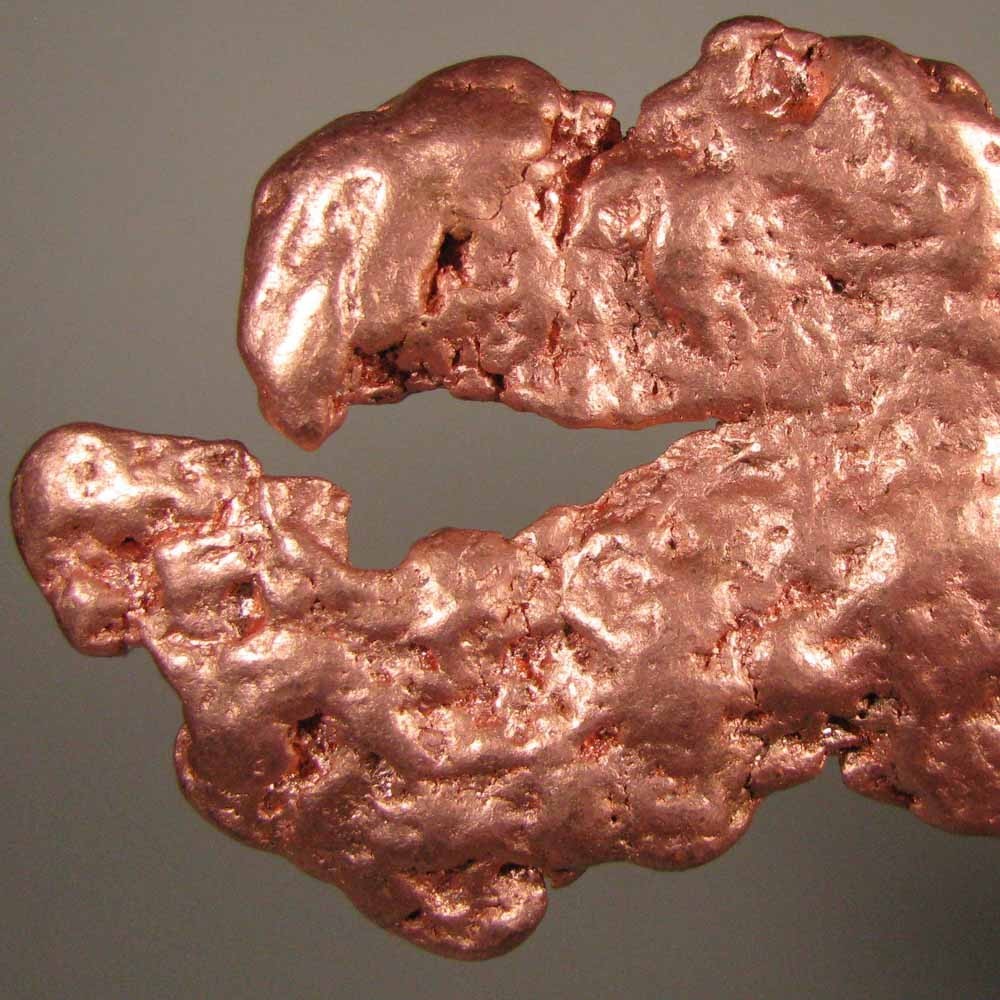 5.3″ NATIVE COPPER NUGGET – Keweenaw Peninsula, Michigan – 1.2 lbs.
