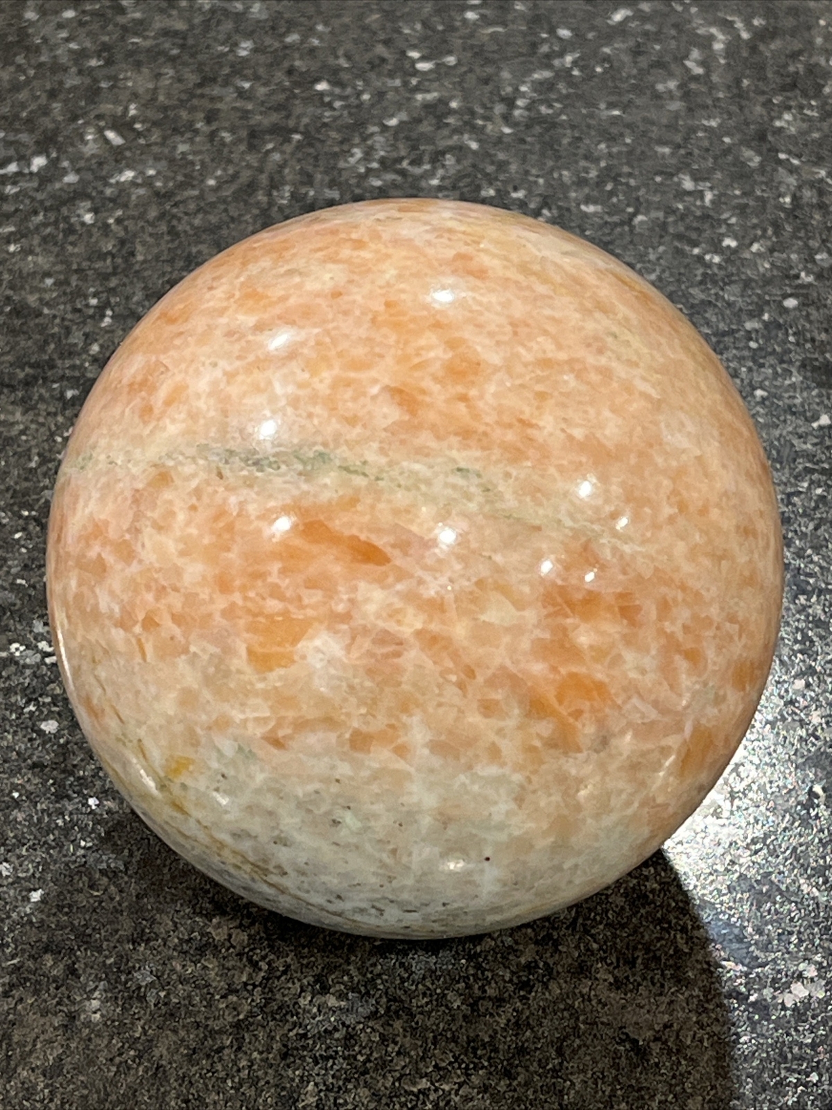 Large 1576g (3.75lb) Sunstone Quartz Crystal Sphere Polished Healing Stone🔥