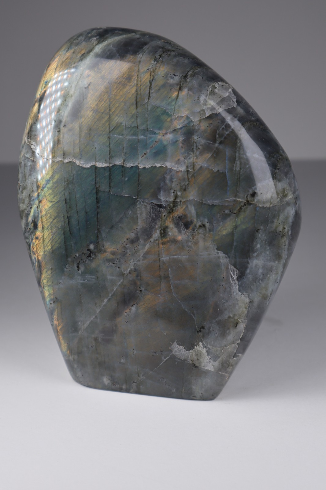 HUGE LABRADORITE Freeform 4lb Rainbow Flash Crystal Blue Gold Display Specimen