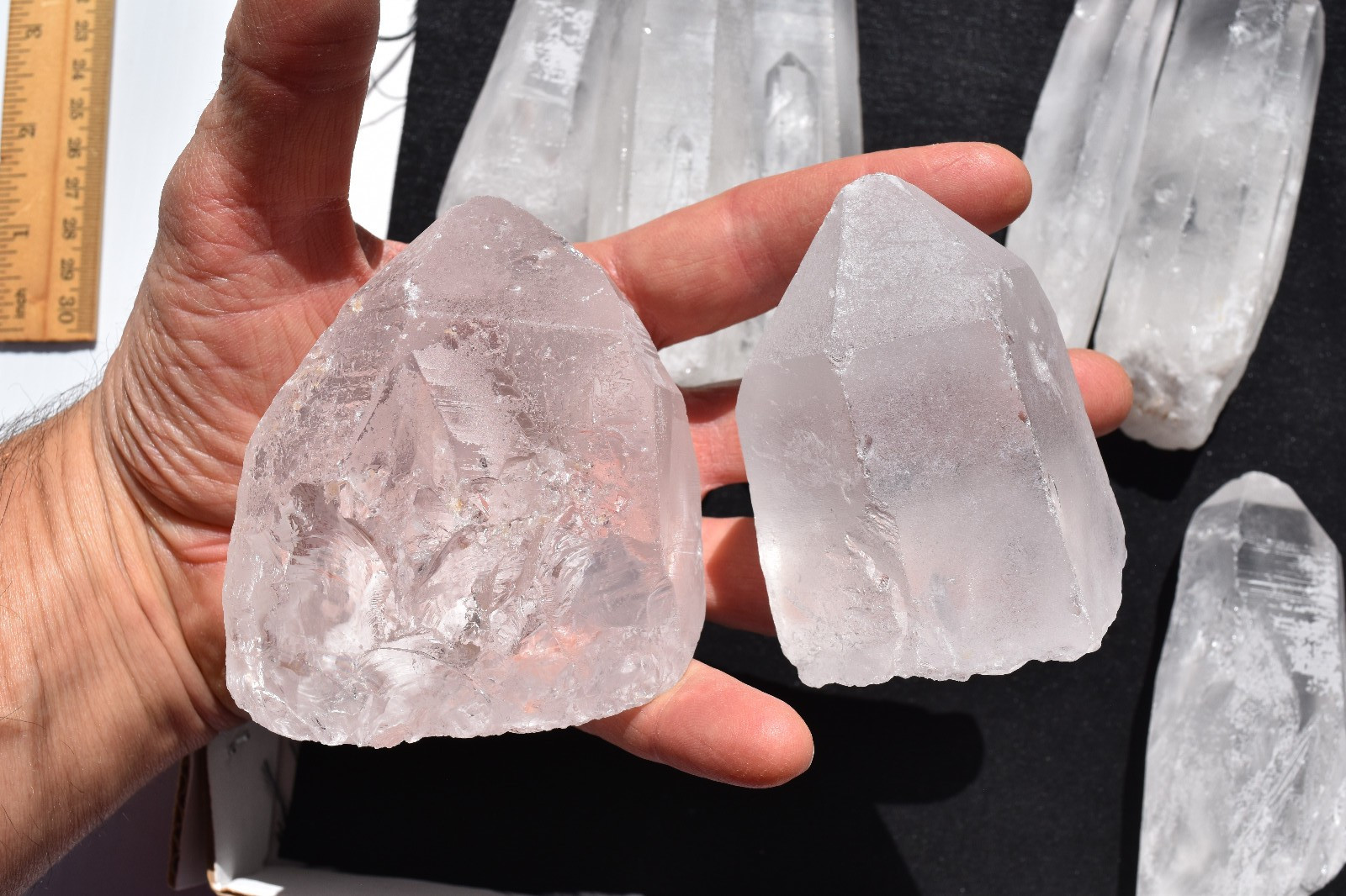 WHOLESALE Quartz Crystals from Madagascar 12 pcs 2.5 kg # 5666