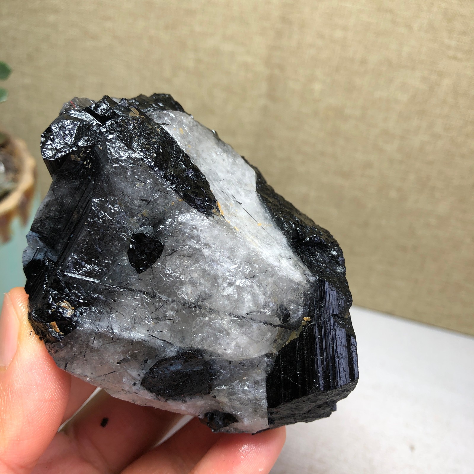 252g Natural tourmaline Crystal paragenesis gemstone original Specimen A4822