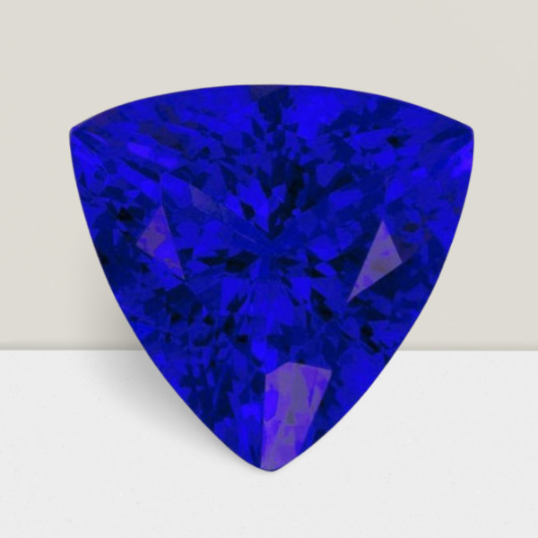 Tanzanite Trillion Cut Gemstone 1.2 Cts – 7 mm Lustrous Loose Gem