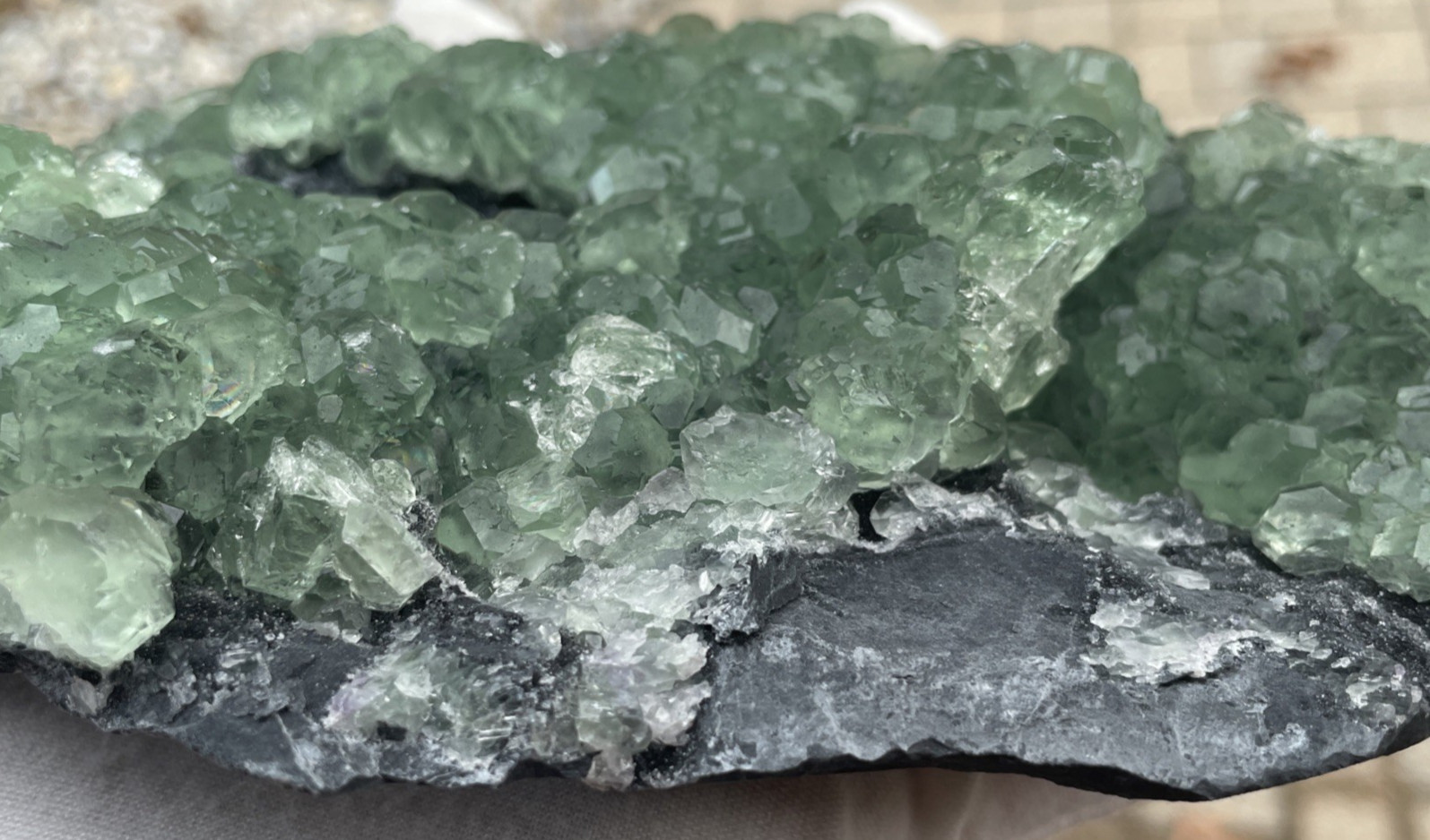 1152g, Transparent Green, Fluorite, Yiwu Co., Zhejiang Province, China