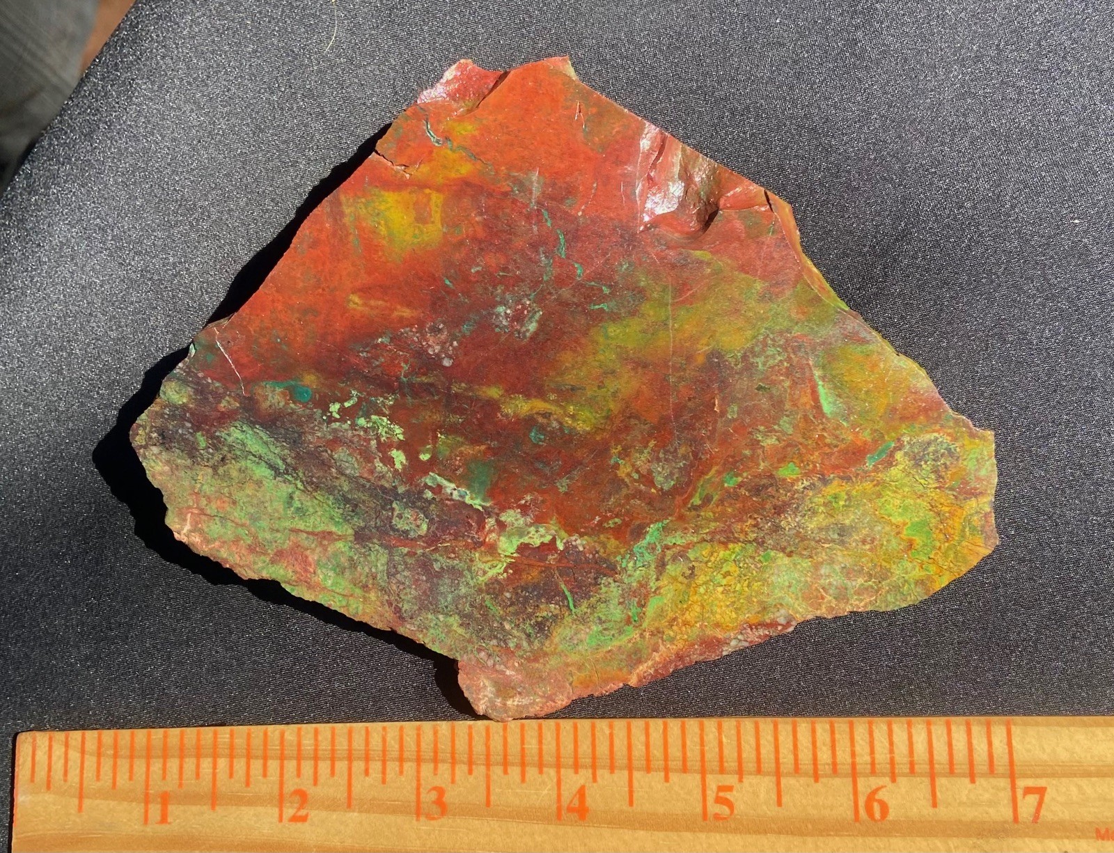 Parrot Wing Chrysocolla Colorful AA Big Slab Untreated No Cracks 212 Gram 7.5 Oz