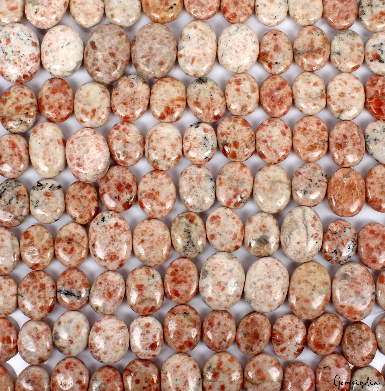 5 Kilo Natural Sunstone Palm Stone Wholesale Lot Polished Crystal Cabs Bulk Gems