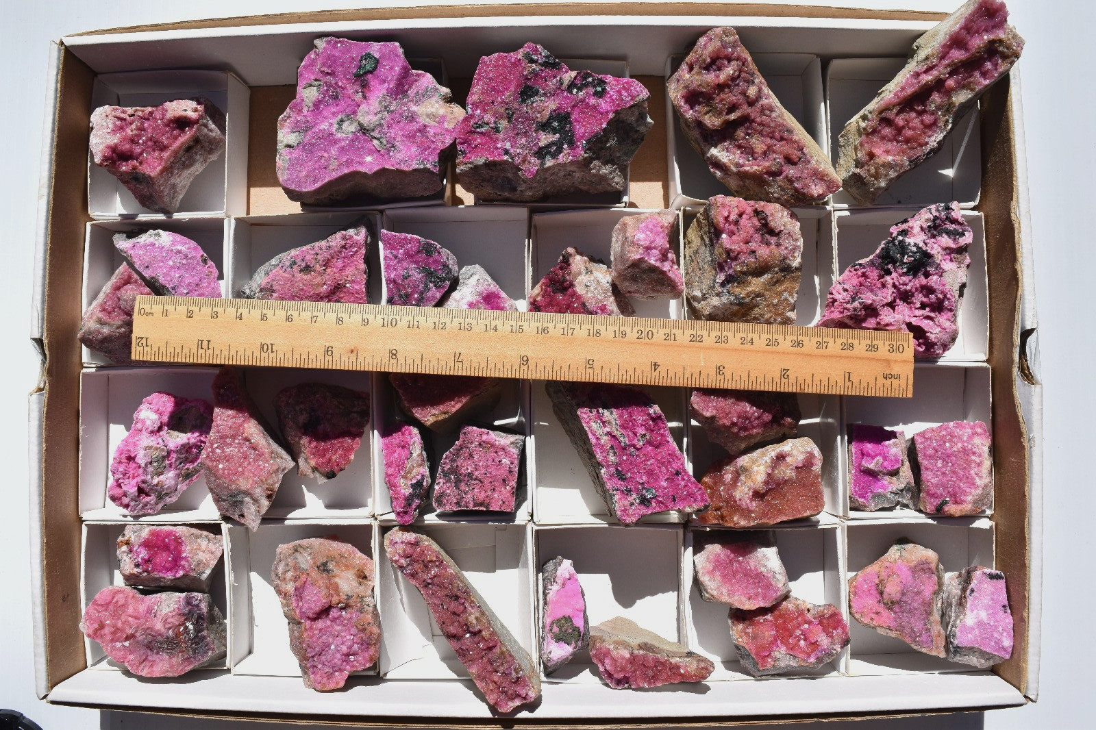 WHOLESALE Cobaltoan Calcite from Congo 3 kg 35 pieces # 5761