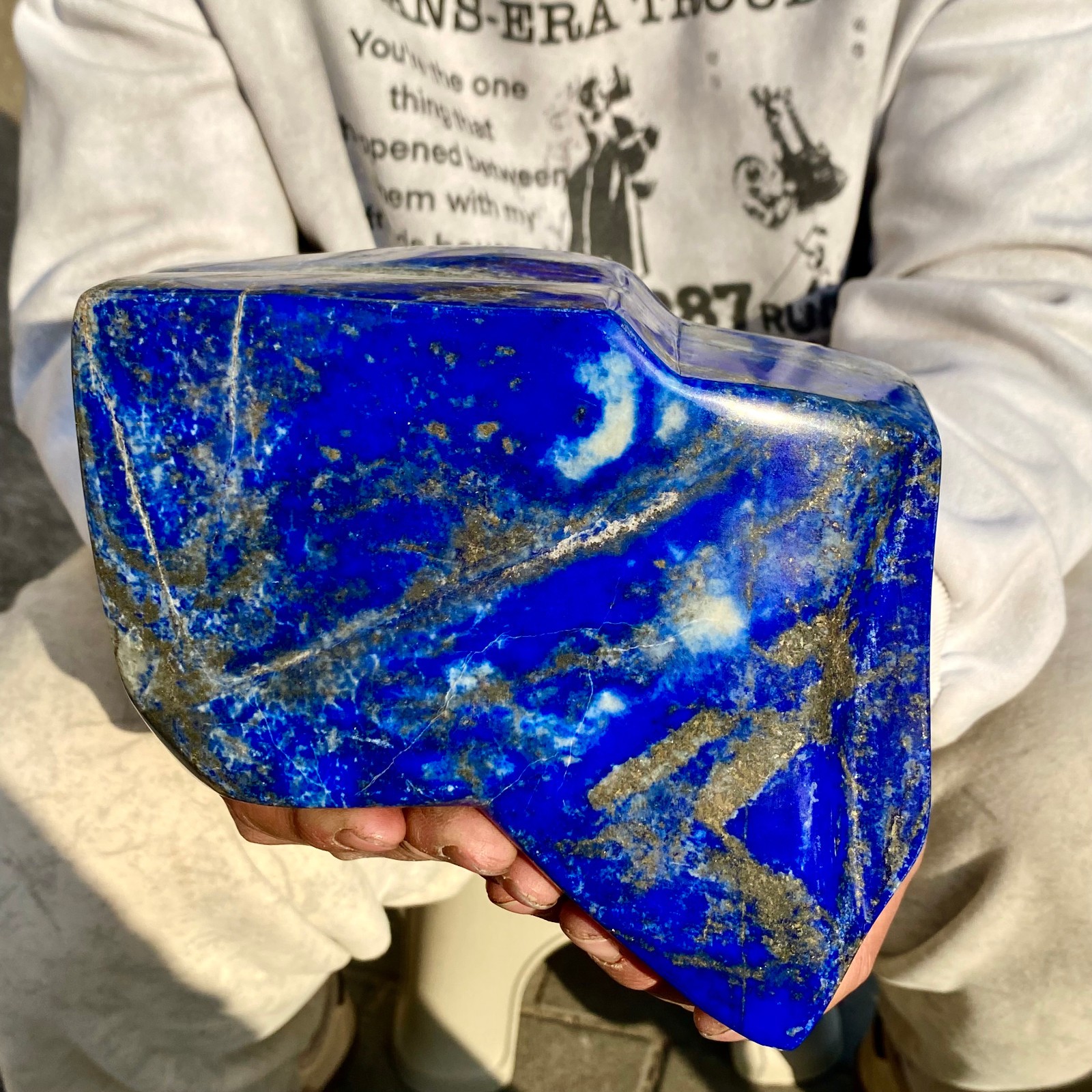 5.3LB LapisLazuli Freeform Polished Rough Tumble Healing Crystal Specimen Stone
