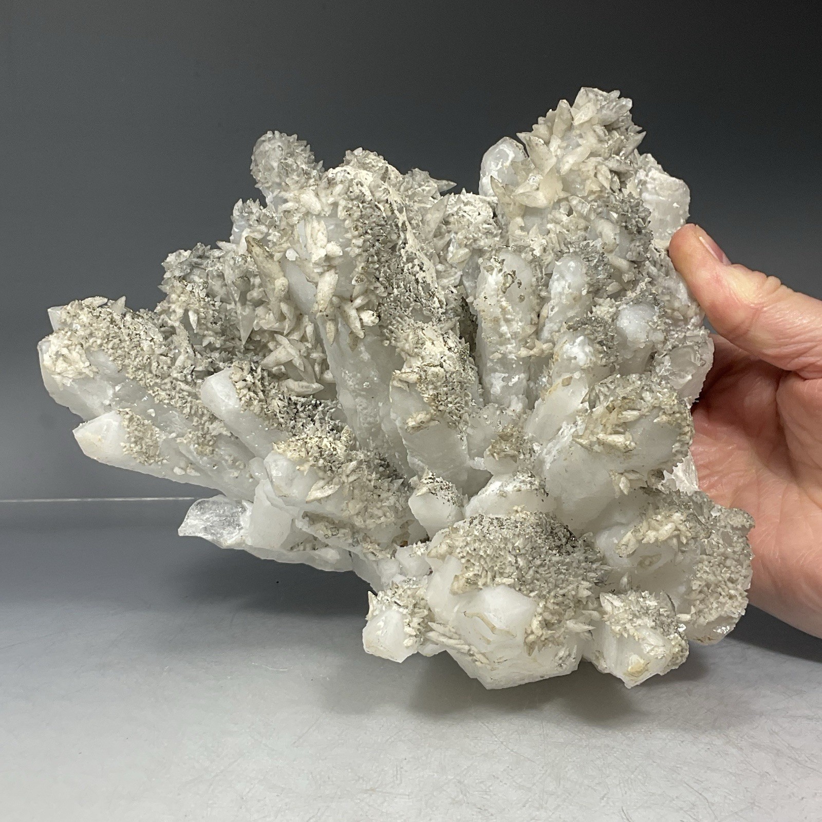 SS Rocks – Quartz, Calcite and Pyrite (Silverton, Colorado) 4.11lbs Fluorescent