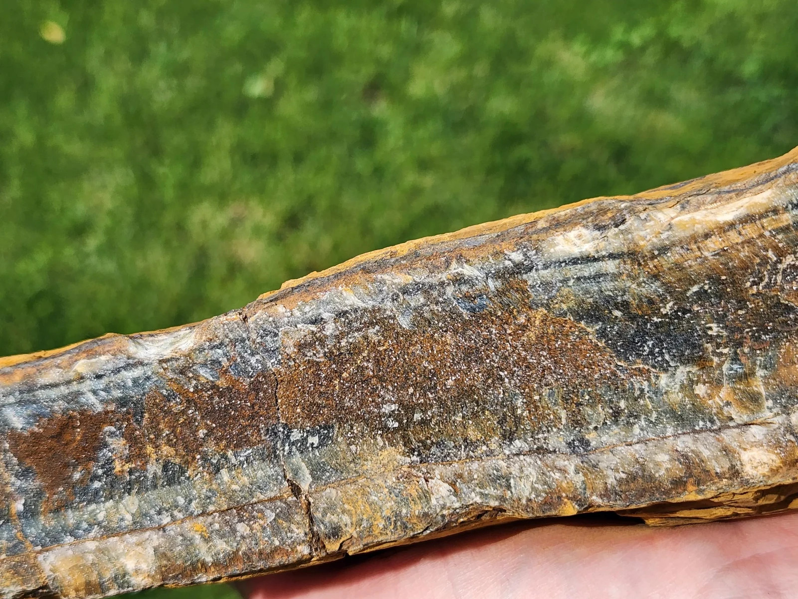 5 lb 11 oz Rough Blue Tiger’s Eye Stone. Ideal for Lapidary. Luminescent