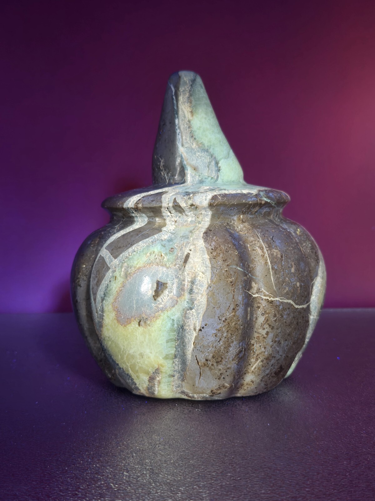 Natural Dragon Septarian Pumpkin Quartz Crystal UV Reactive Reiki Healing 5+LB