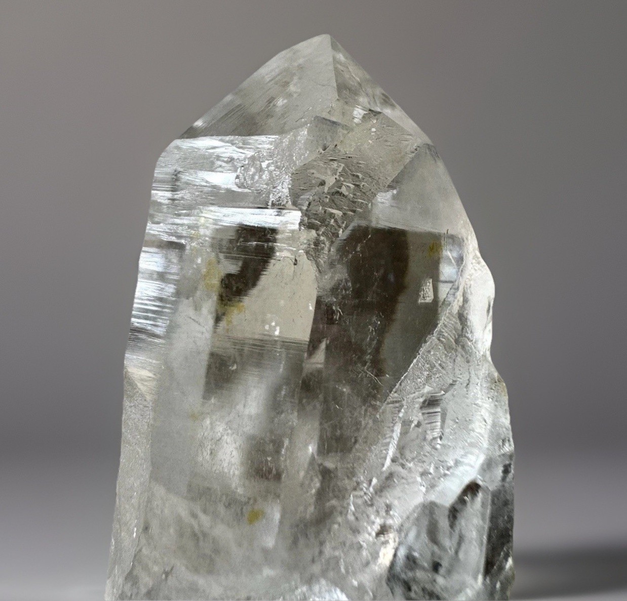 “Ice Window”Hashupi Himalayan Quartz Lemurian Lines High-Clarity Akashic Crystal