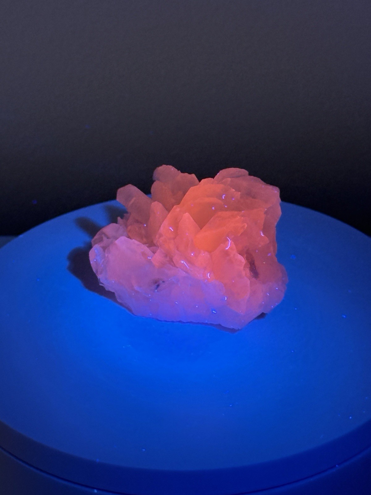 RADIANT Calcite Crystal Cluster Fluorescent Mineral Specimen – China