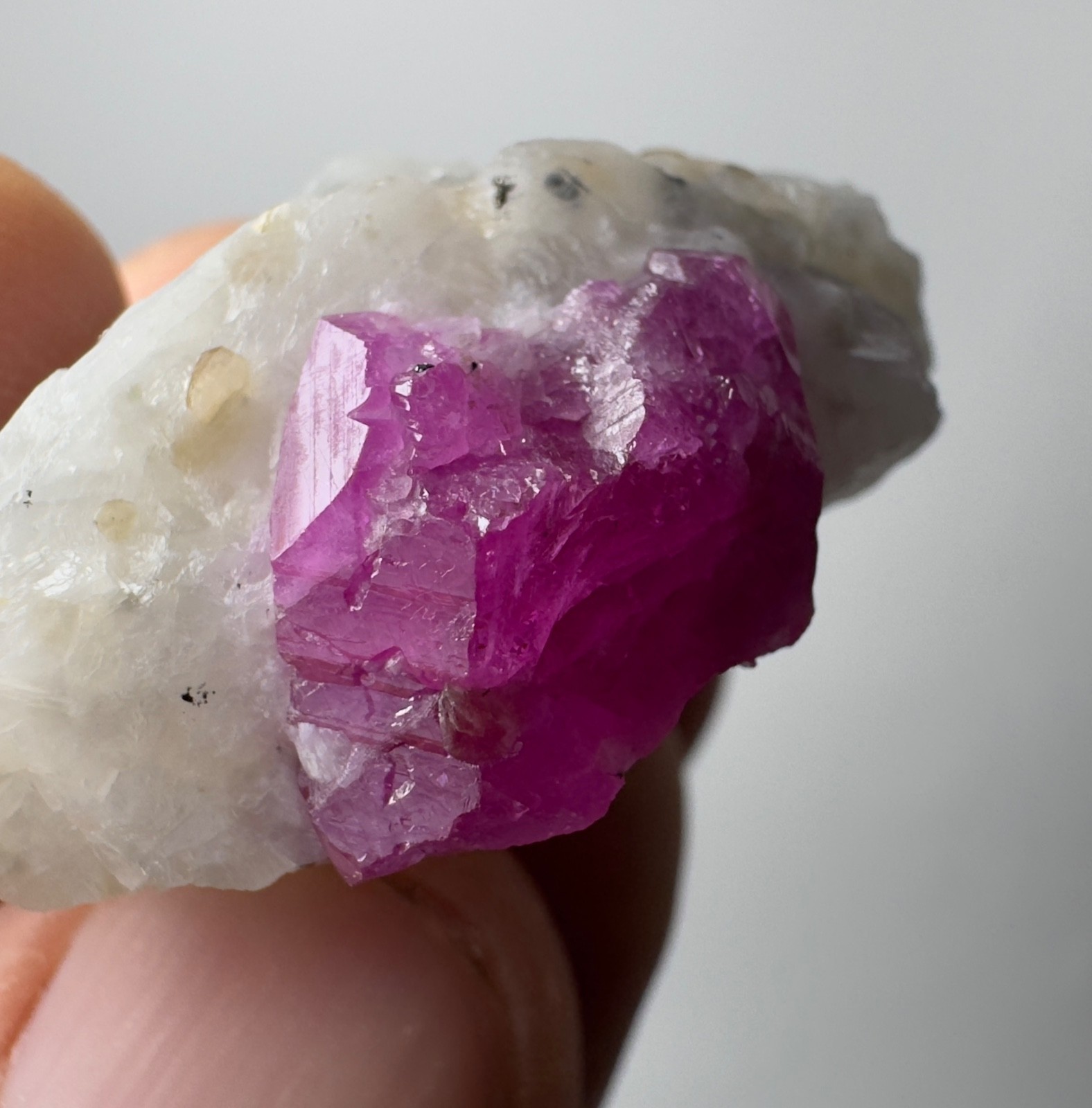112 Ct Natural Ruby Crystal On Matrix From Jegdalak Afghanistan