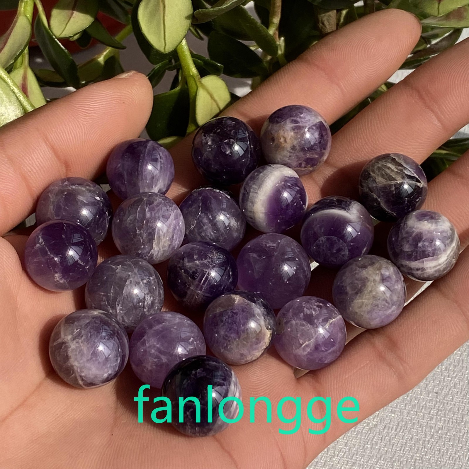 10pcs Wholesale Natural dreamy Amethyst Ball Quartz Crystal Pendant Reiki 15mm