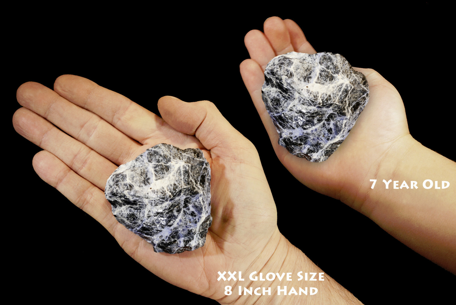 BLUE SODALITE 2 1/2″ 4-7 Oz Lapidary Rock Mineral Specimen Healing Crystal Stone