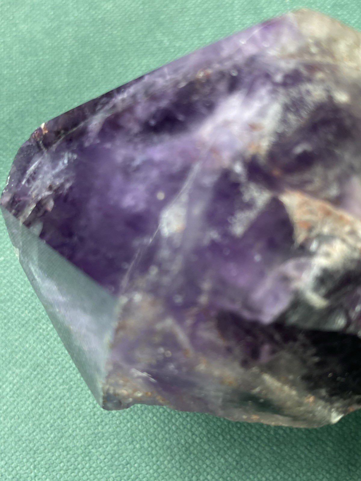 Amethyst Crystal Polished Rare Antique Idar Oberstein Germany 4×2.25×2 Inches