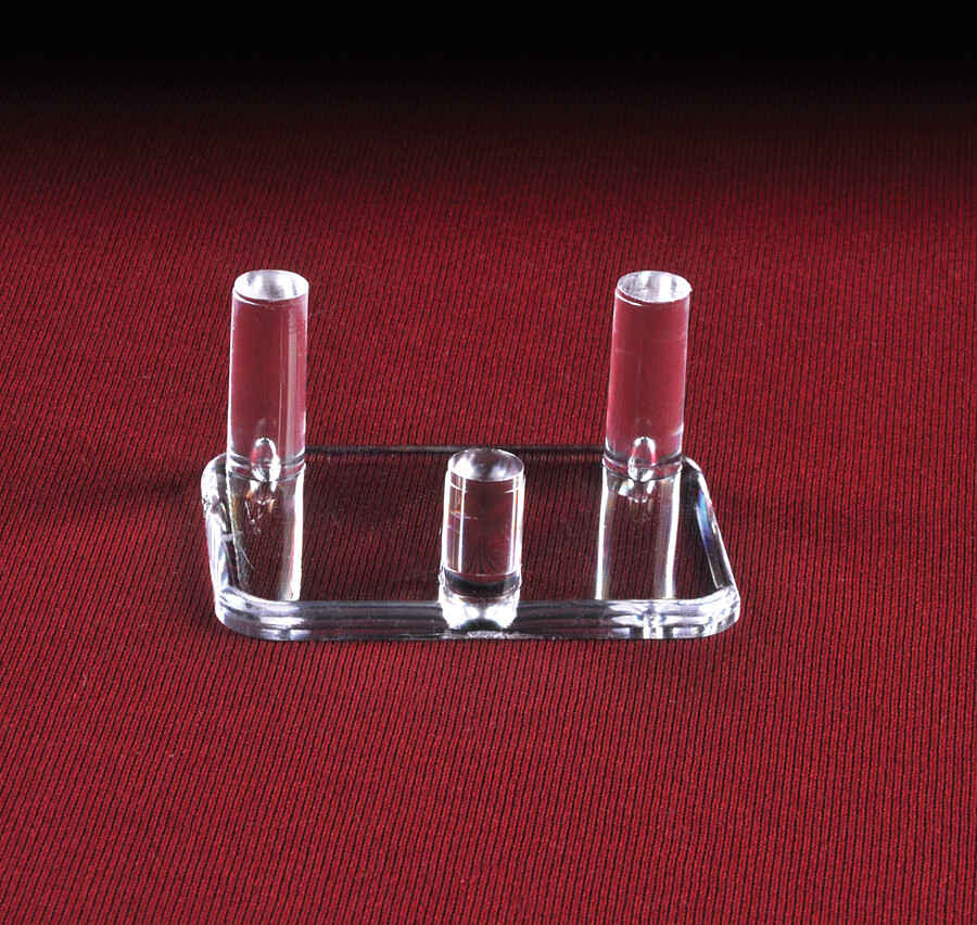 *1 Small 2″ Three (3) Peg Display Stand For Geode Geodes Fossils Minerals Rocks