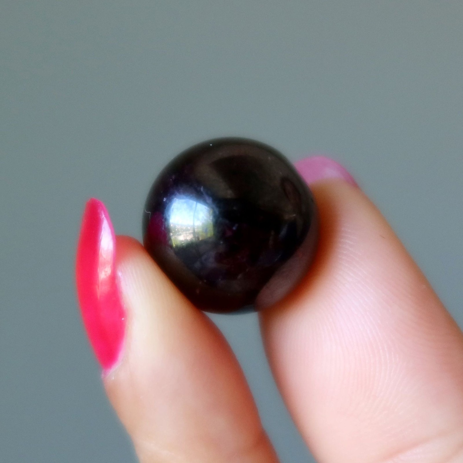 Garnet Sphere Deep Red Wine Mini Marble Crystal Ball Untreated Portable 16mm