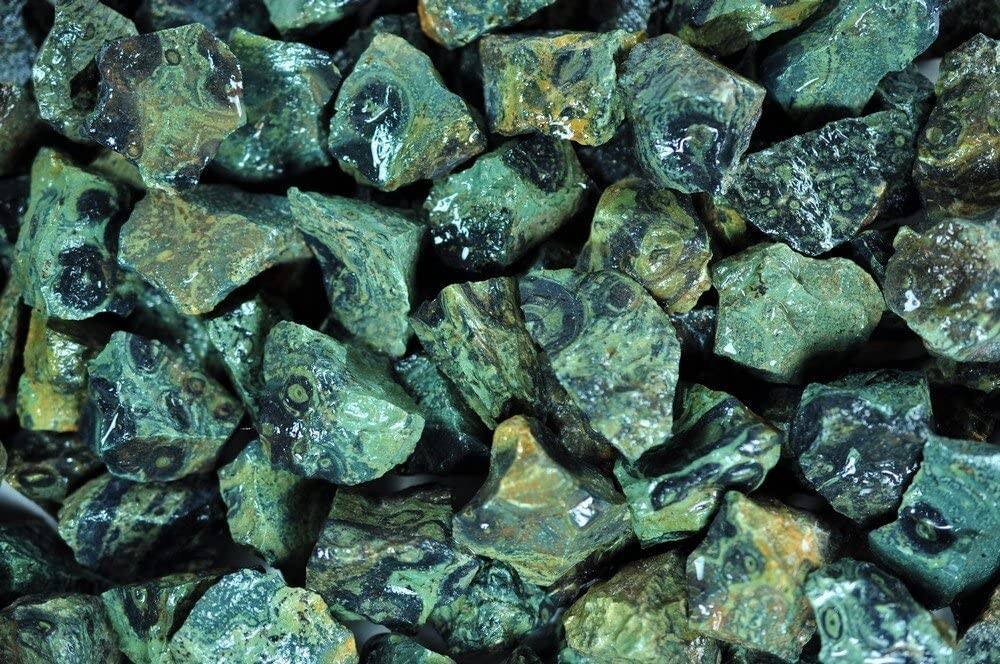 1/2 lb Crocodile Jasper Rough Stones – Natural Crystal Rock Specimens Tumbling