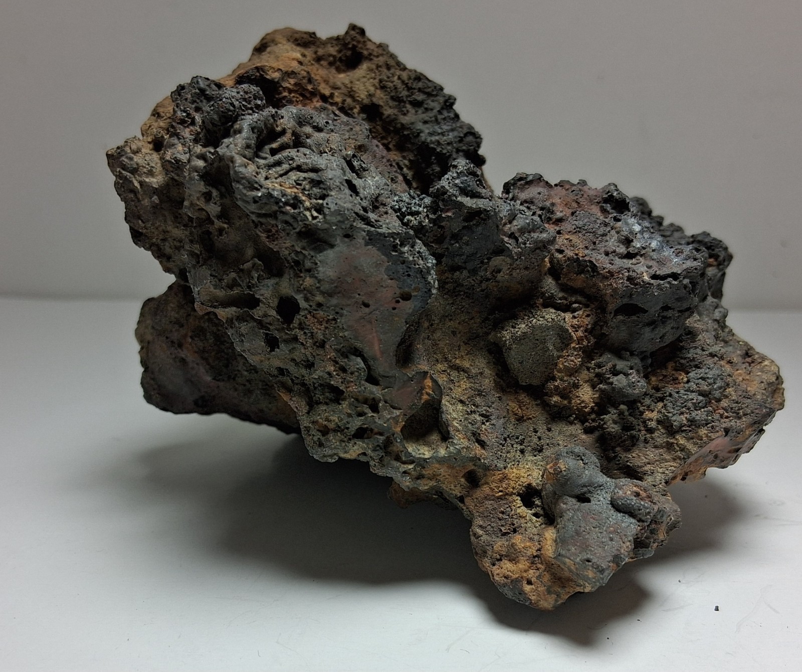 Large Vintage Iron Slag 1.5 pounds Magnetic Early 1900s 5″ x 5″ x 3″