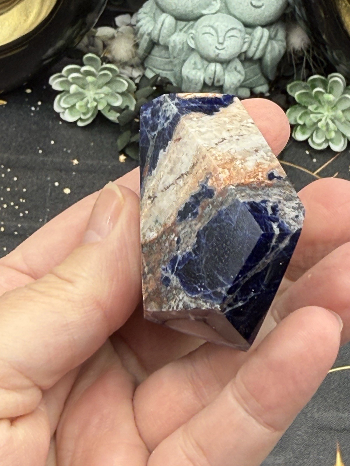 Natural Sodalite Freeform HQ Polish really nice! Free shipping
