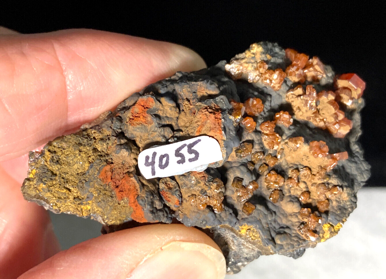 VANADINITE CRYSTALS ON MATRIX – 2 3/8 inches long